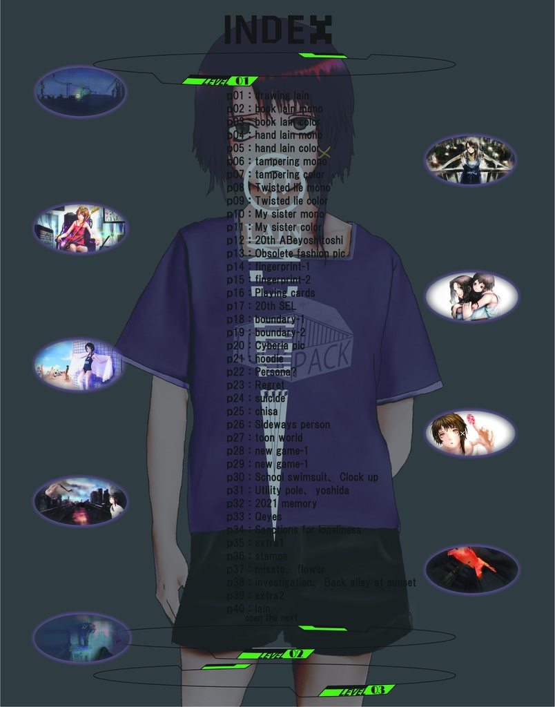 【再販】LuckPack -Lain Fan art Book-
