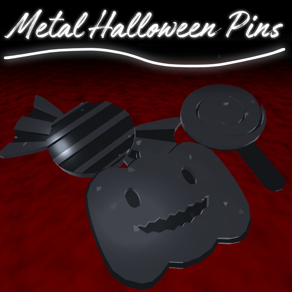 Metal Halloween Pins【無料/free】