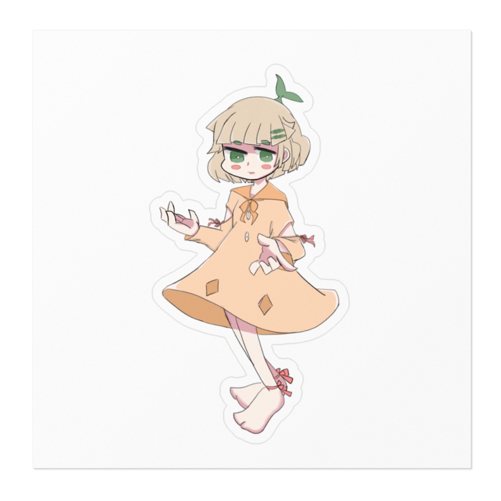 エンドウサヤのステッカー