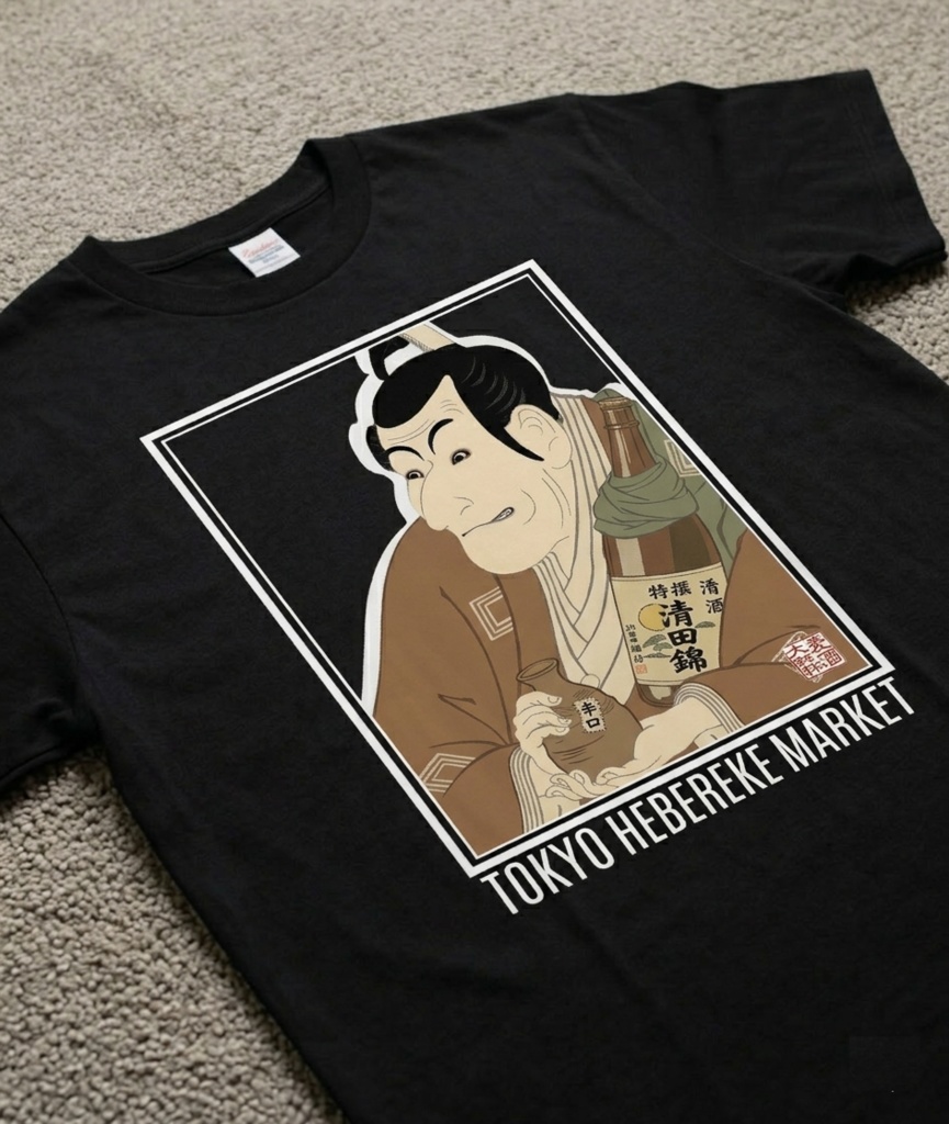 [酒場専用Tシャツ]写楽 市川鰕蔵の竹村定之進 | 東京へべれけ市場