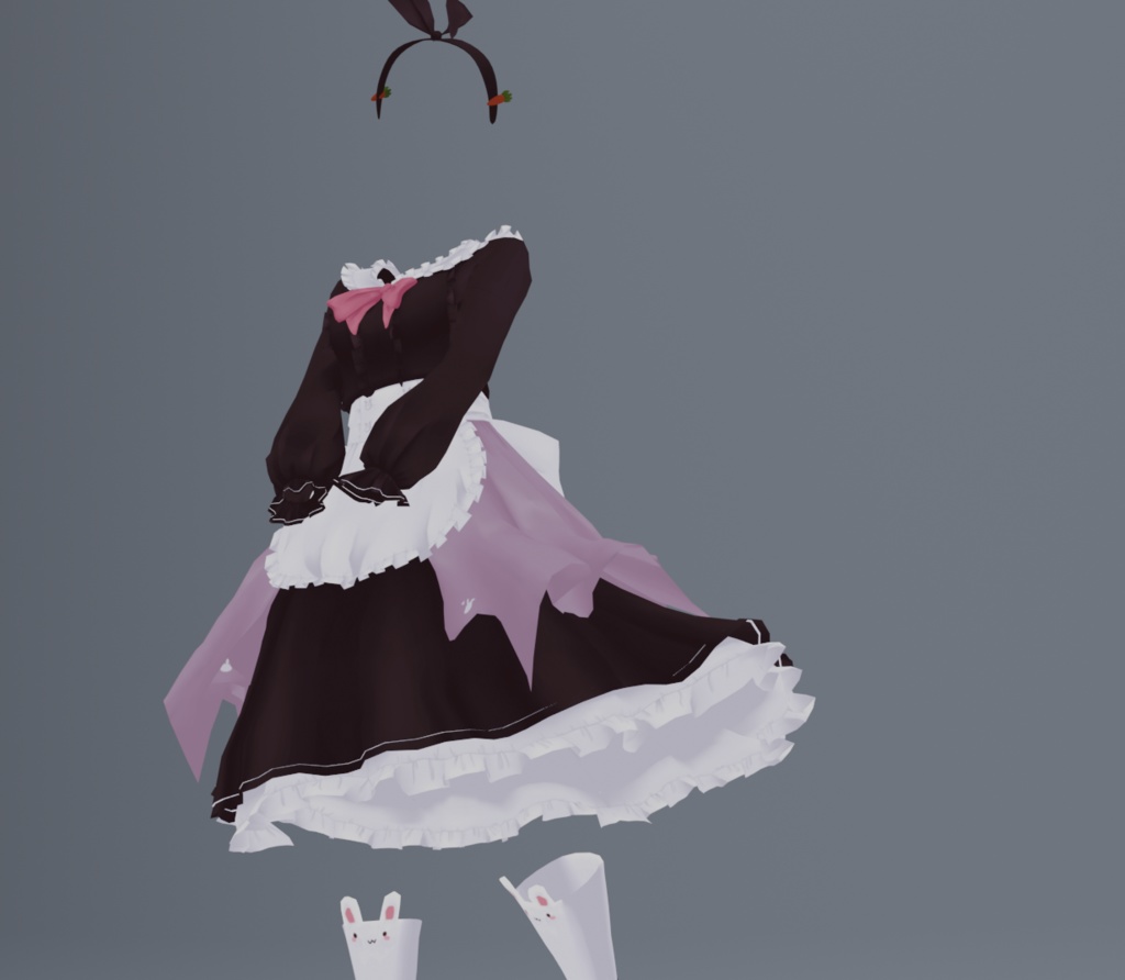 Rainhet Bunny Maid Dress (adjustable skirt length) FBX
