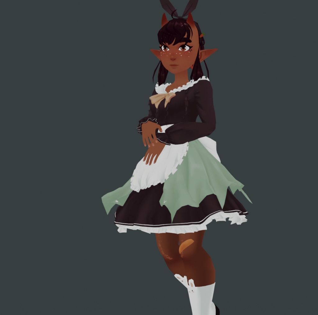 Rainhet Bunny Maid Dress (adjustable skirt length) FBX