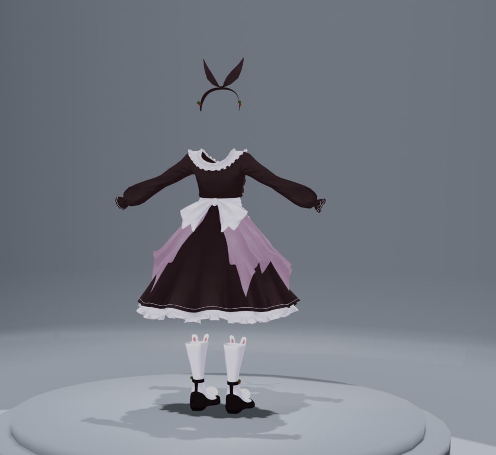 Rainhet Bunny Maid Dress (adjustable skirt length) FBX