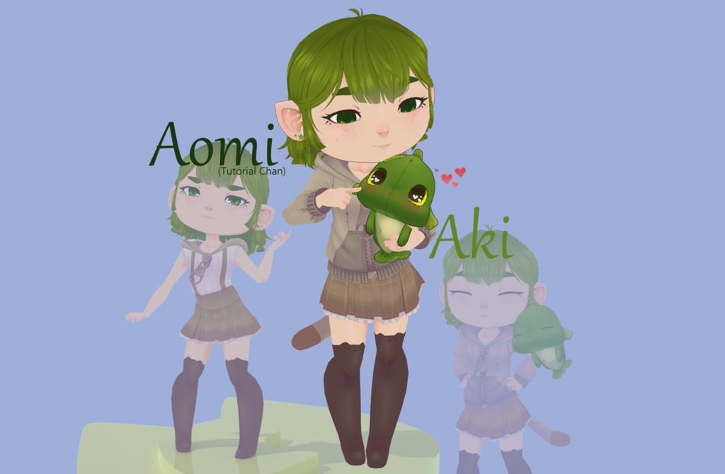 Aomi and Aki (Rainhet's Tutorial Chan)