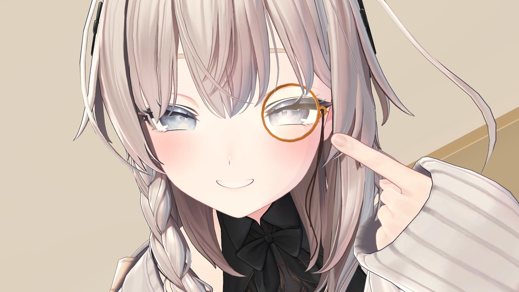 【しなの専用】モノクル（方眼鏡）