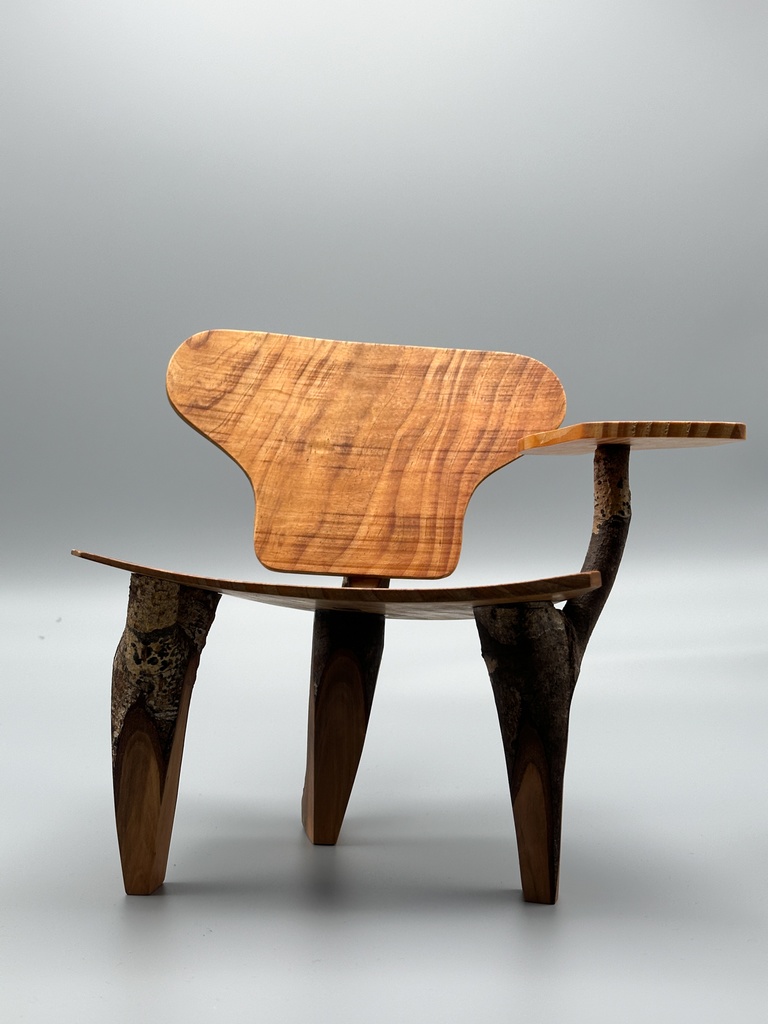 ドール用 サイドテーブル付の椅子 TYPE.1