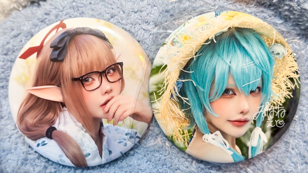 C106シノンチナツ缶バッジ2個セット