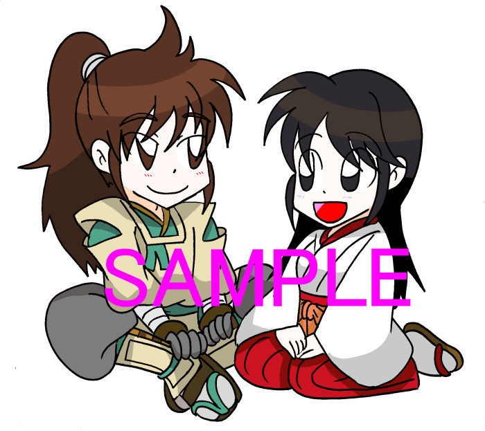 高野丸×秘女乃　絵馬型アクリルキーホルダー
