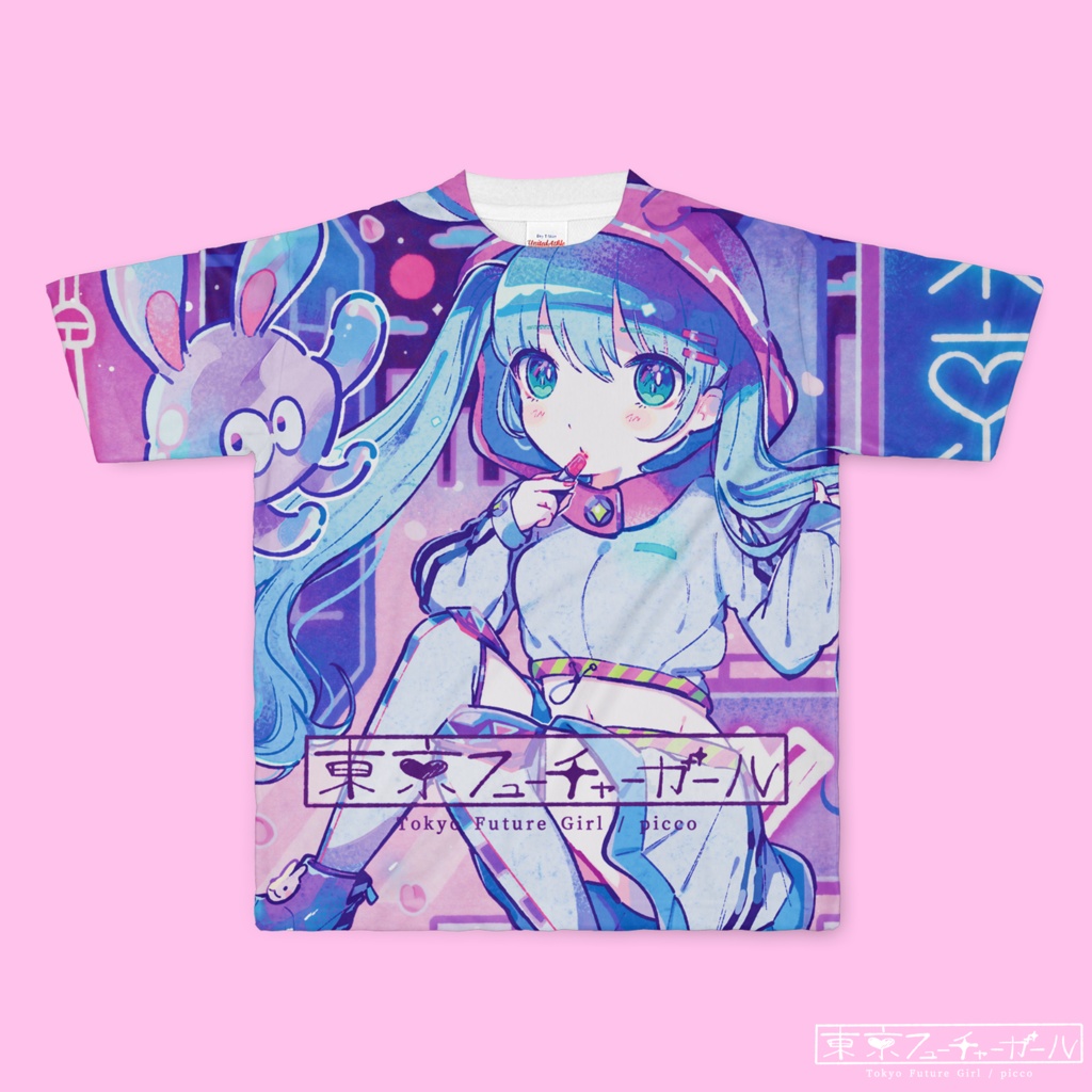 【東京フューチャーガール】フルグラフィックTシャツ