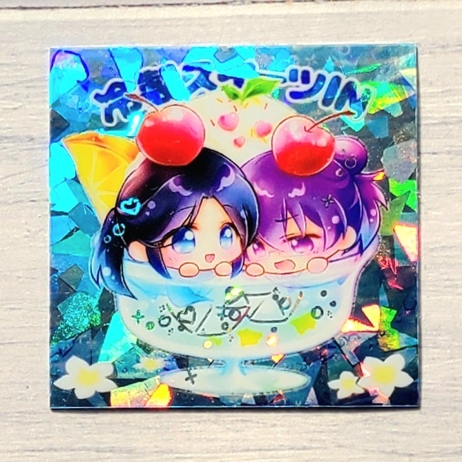 ホログラムシール　クリームソーダなフェニマリ