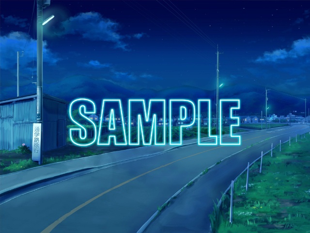 背景素材:田舎道1