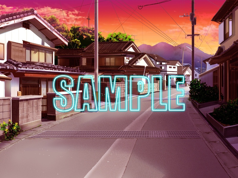 背景素材:住宅地1