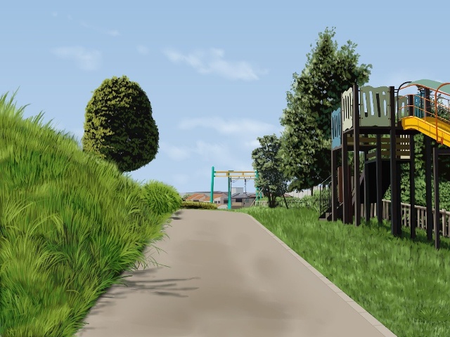 フリー背景素材:公園