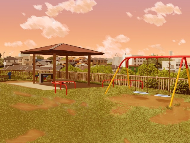 フリー背景素材:公園