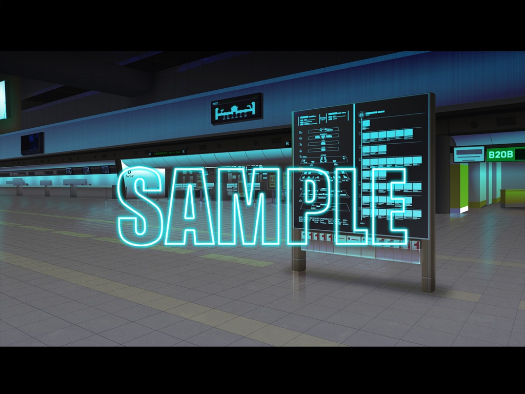 背景素材:空港ロビー