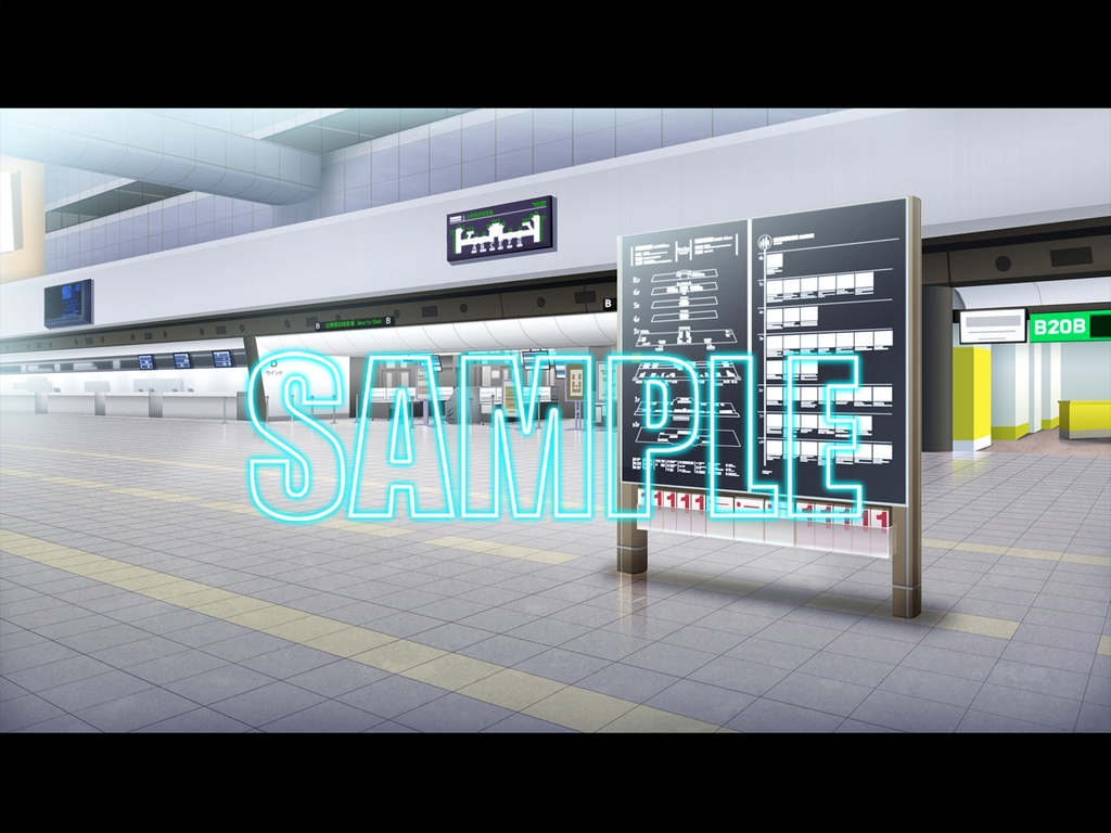 背景素材:空港ロビー