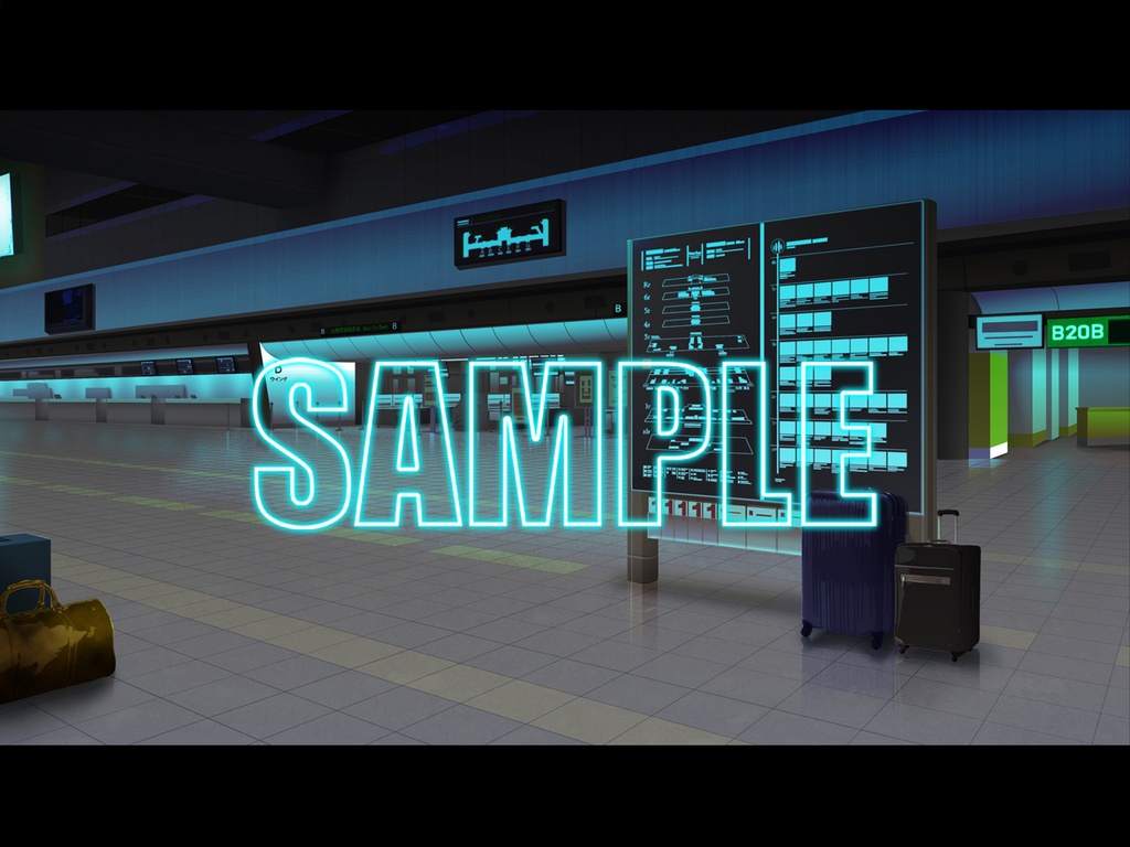 背景素材:空港ロビー