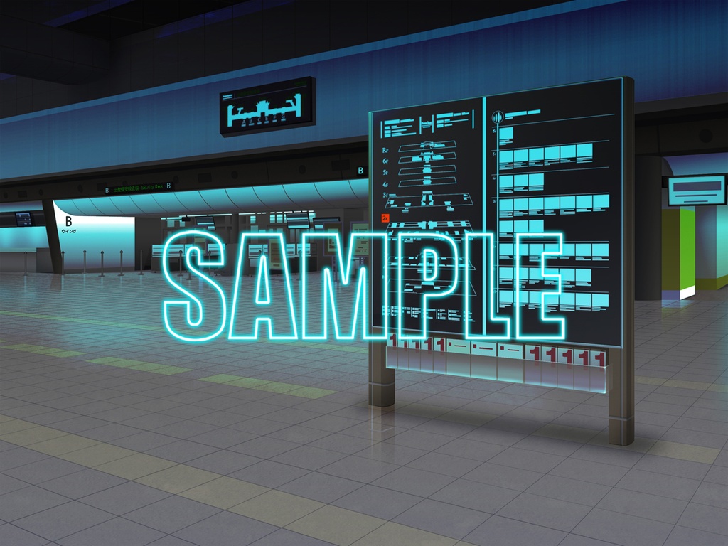 背景素材:空港ロビー