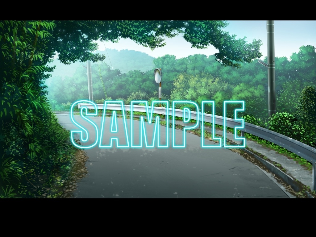 背景素材:田舎道2