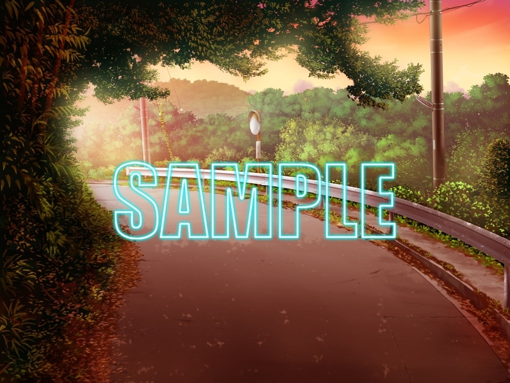 背景素材:田舎道2