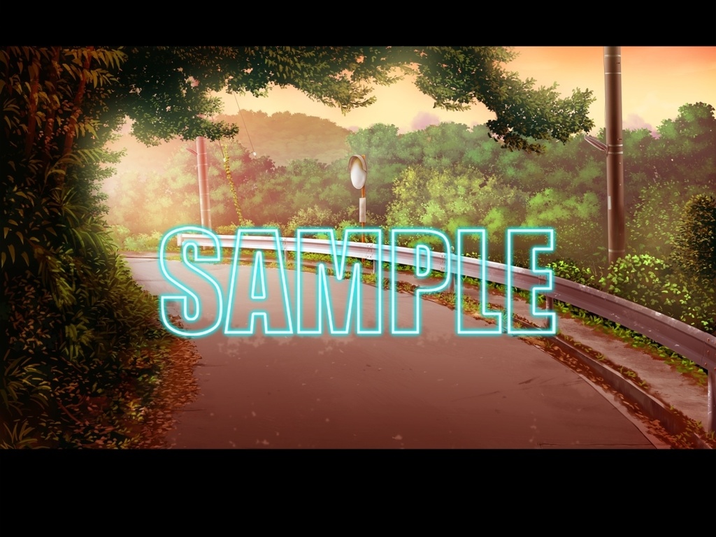 背景素材:田舎道2