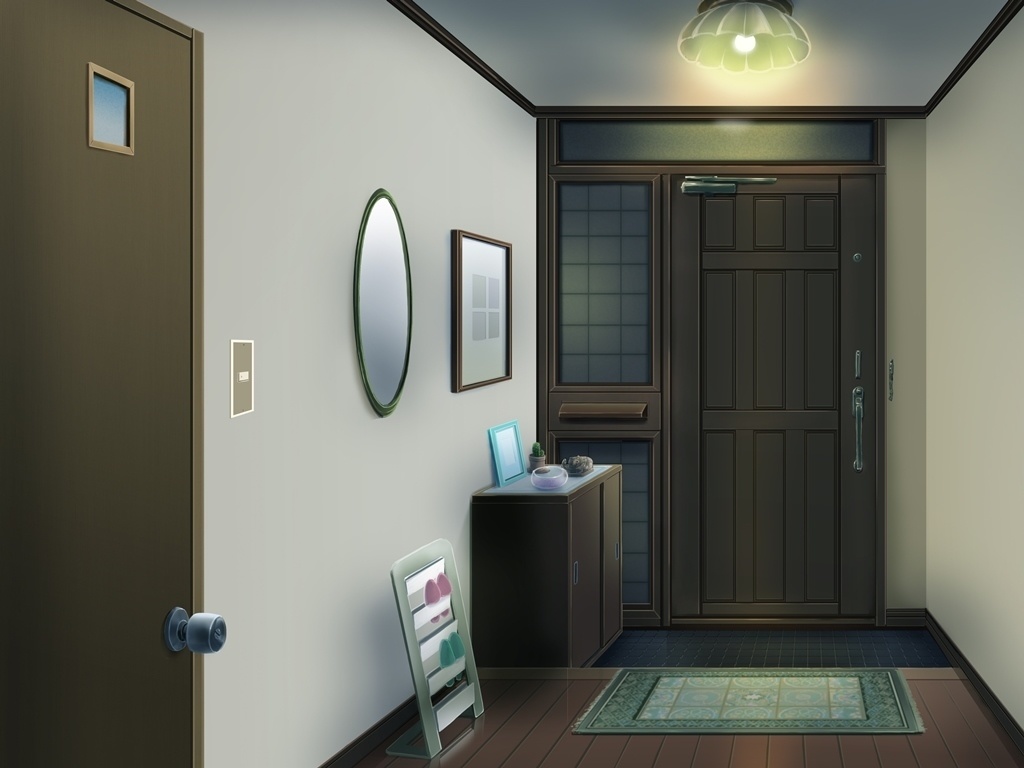 フリー背景素材:玄関