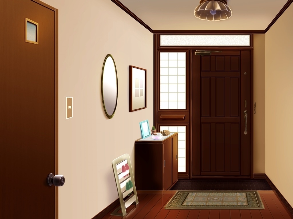 フリー背景素材:玄関