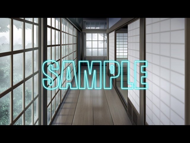 背景素材:古民家廊下