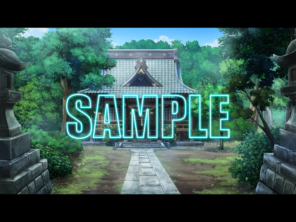 背景素材:神社の境内