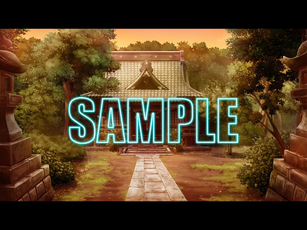 背景素材:神社の境内