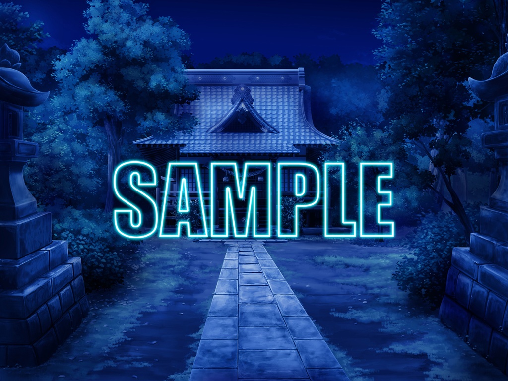 背景素材:神社の境内