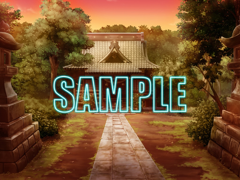 背景素材:神社の境内