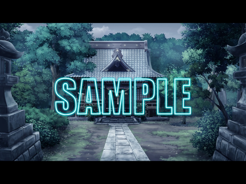 背景素材:神社の境内