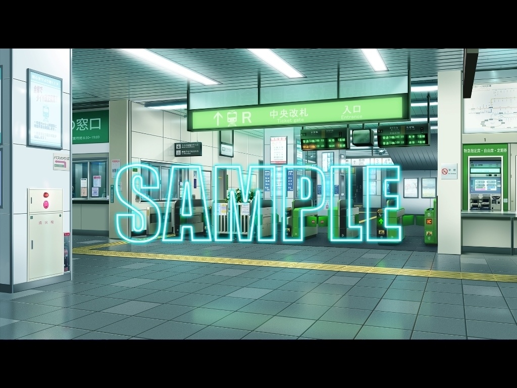 背景素材:駅の改札