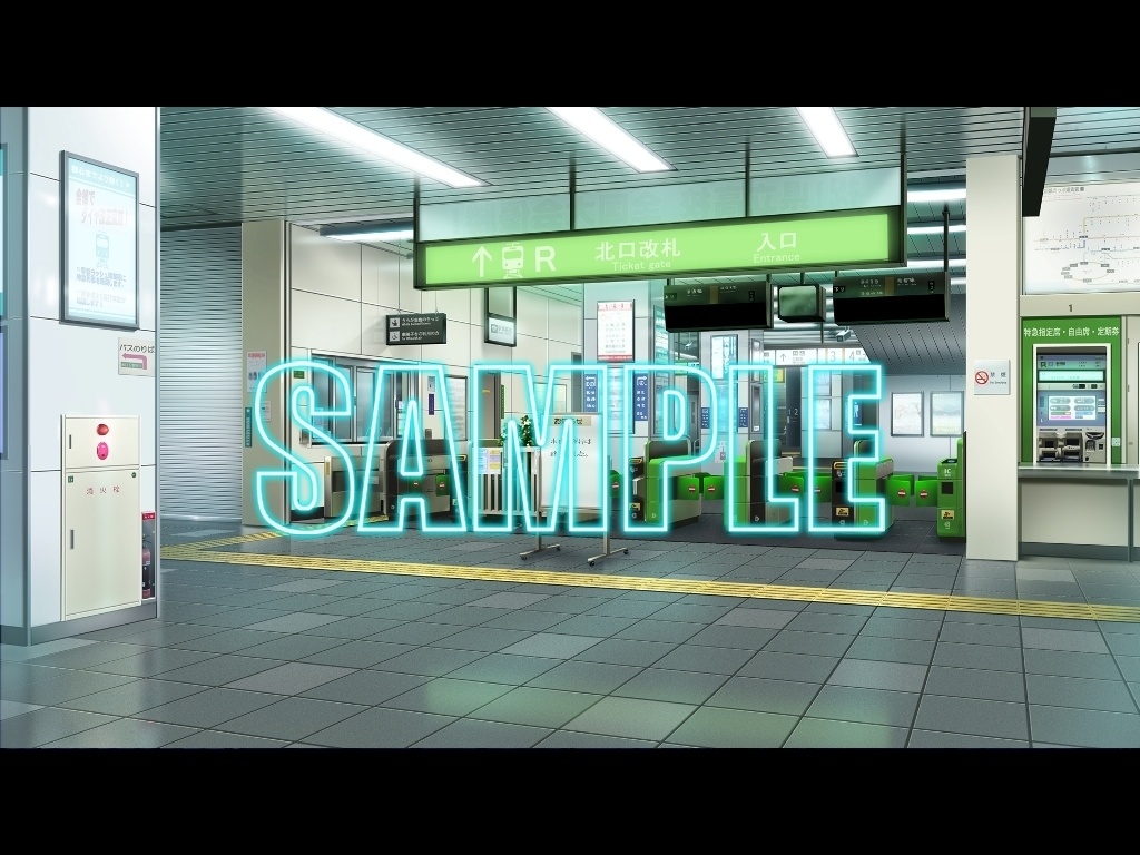 背景素材:駅の改札