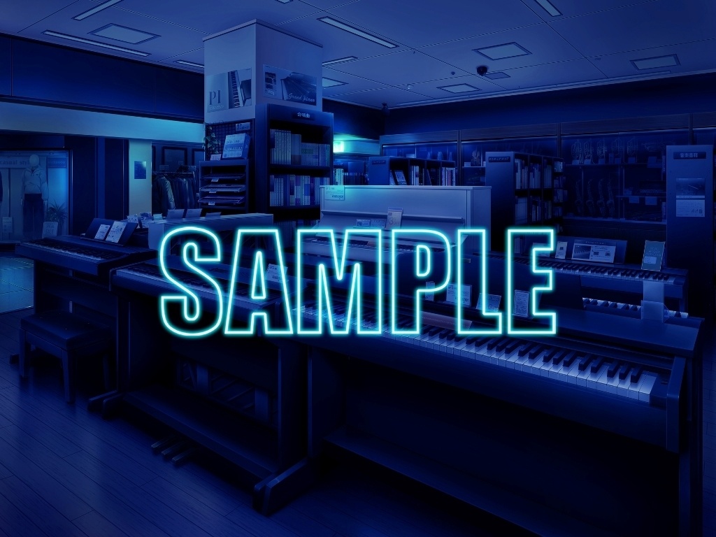 背景素材:楽器店