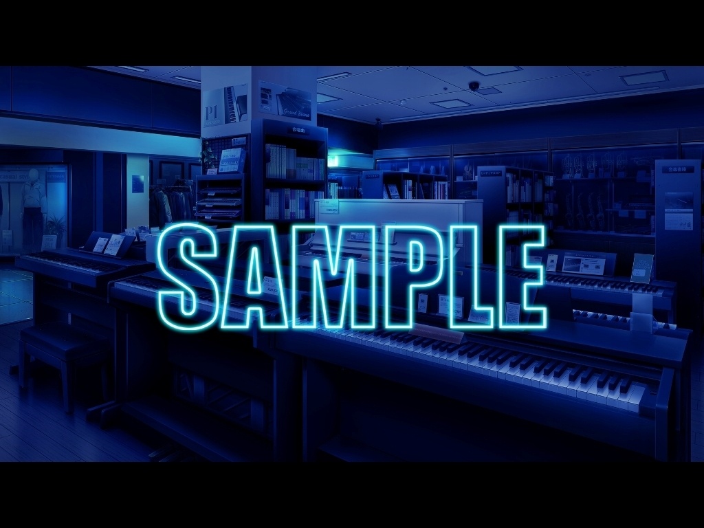 背景素材:楽器店