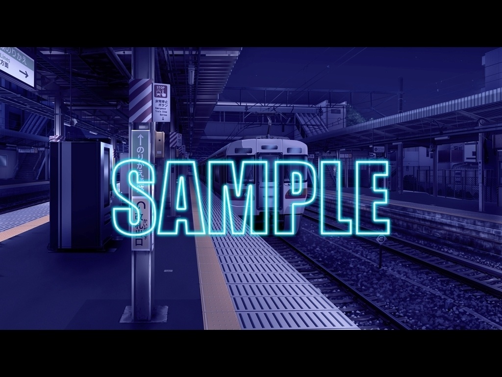 背景素材:駅のホーム