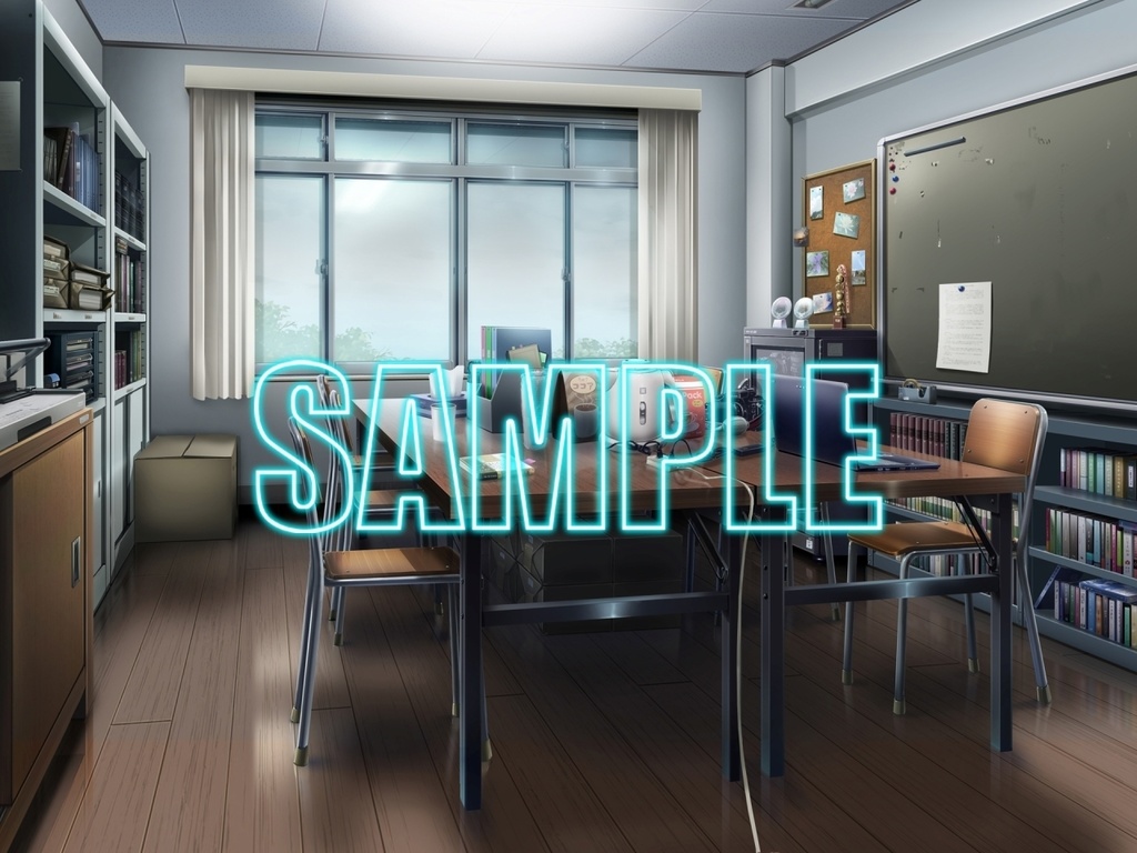 背景素材:文化系の部室