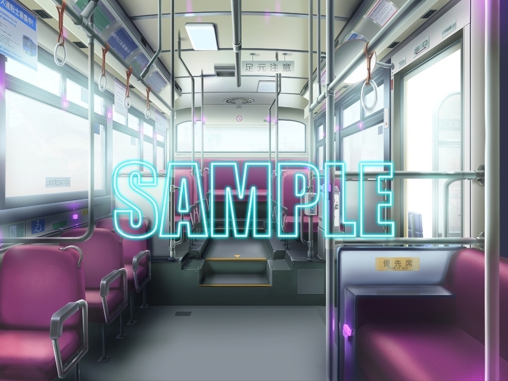背景素材:バス車内