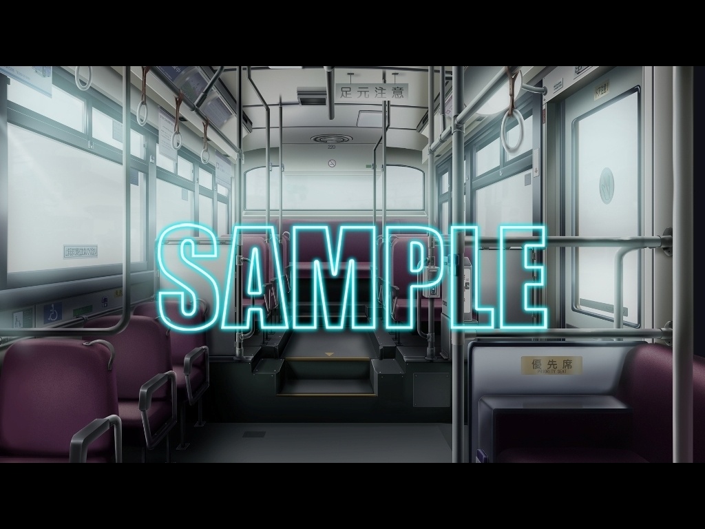 背景素材:バス車内