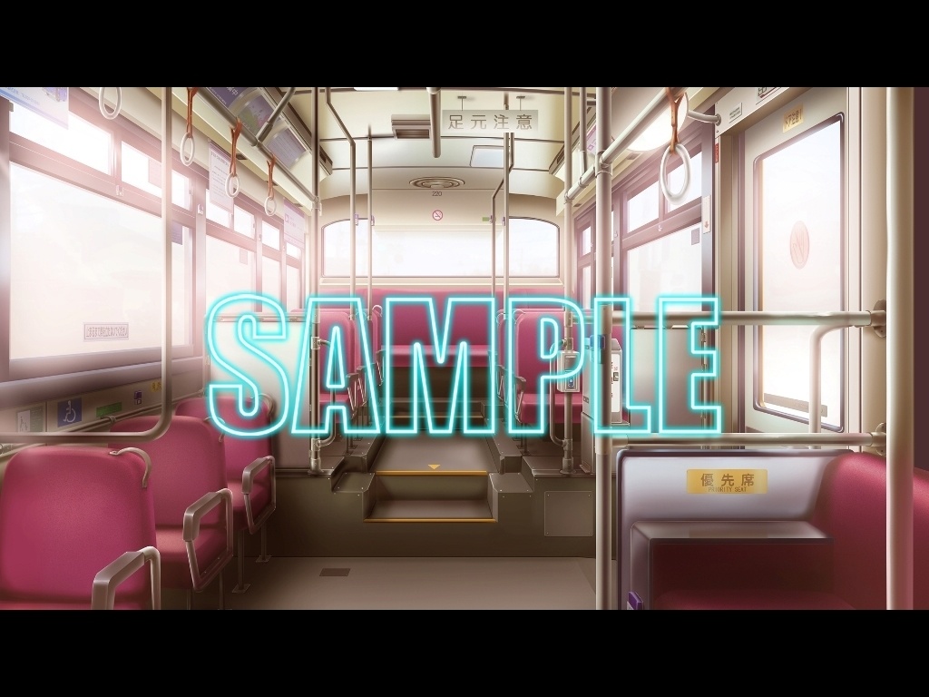 背景素材:バス車内