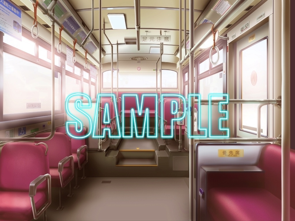 背景素材:バス車内