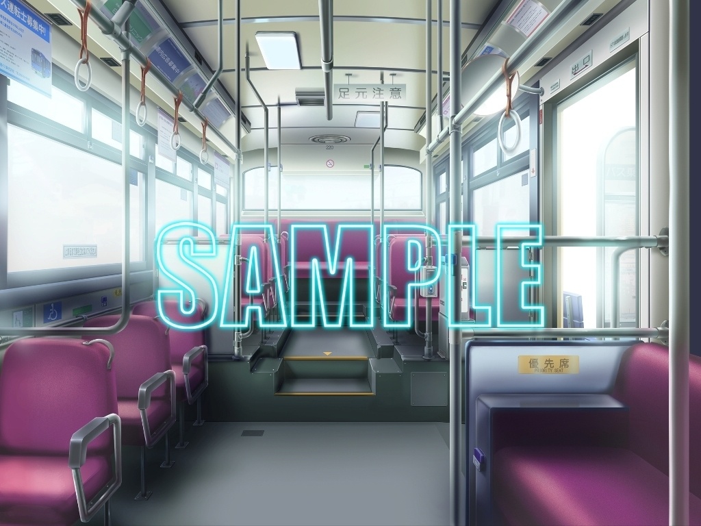 背景素材:バス車内