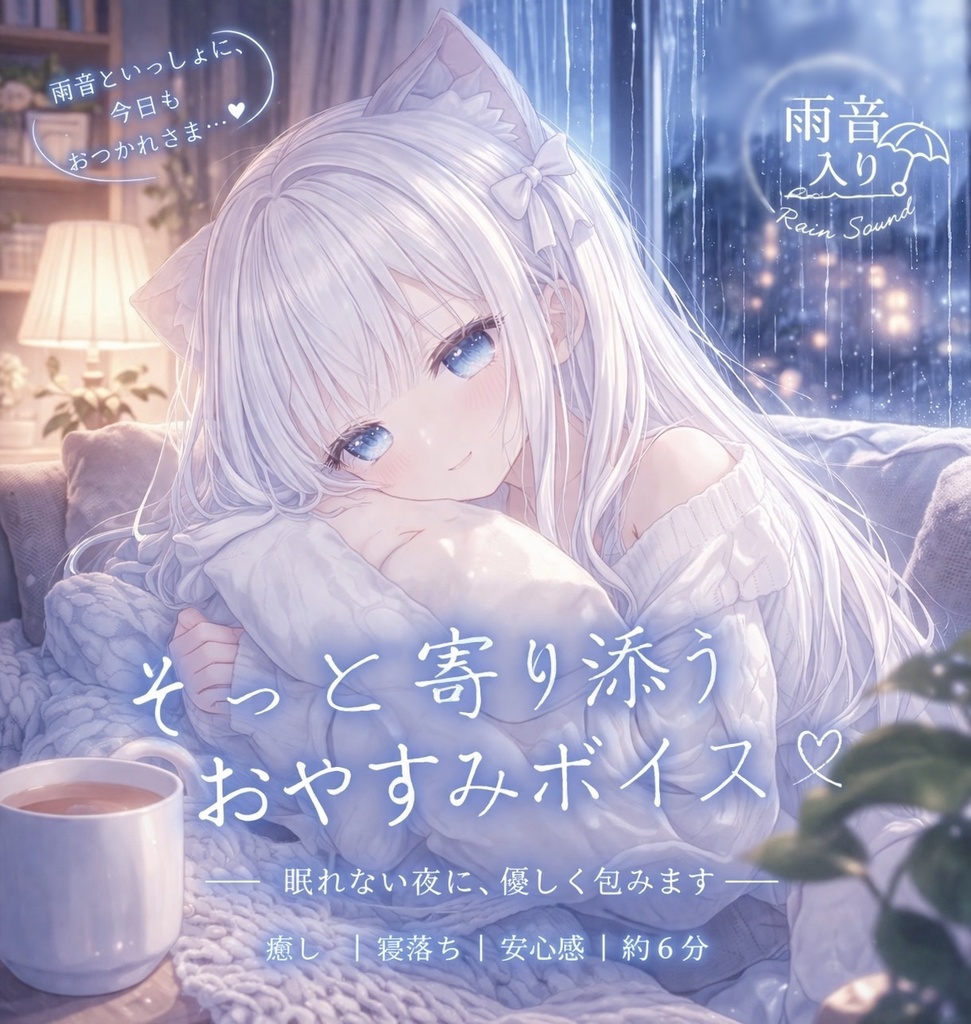 【疲れたあなたに】雨音BGMで眠るお休みボイス｜寄り添い・癒し系