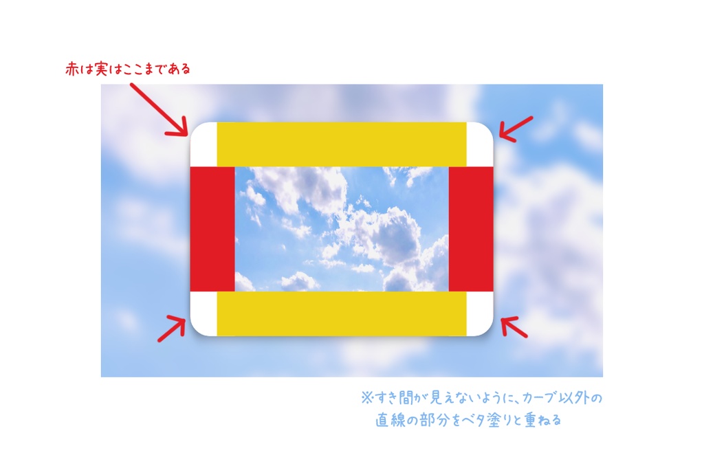 【無料素材】角丸装飾(サイズ可変)【TRPG素材】