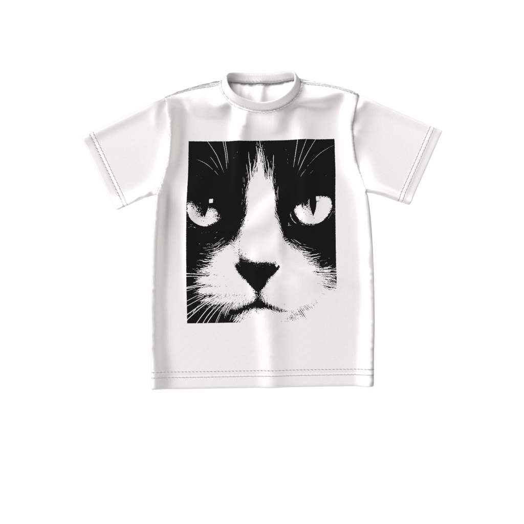 ハチワレ好きのビッグなTシャツ