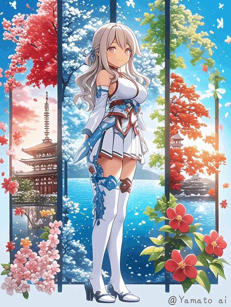 【AIイラスト】#seasonAIイラスト　Yamato ai　美少女イラスト