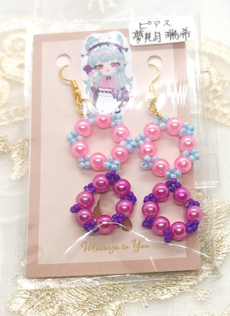 原神キャラクターモチーフカラーイヤリングピアス