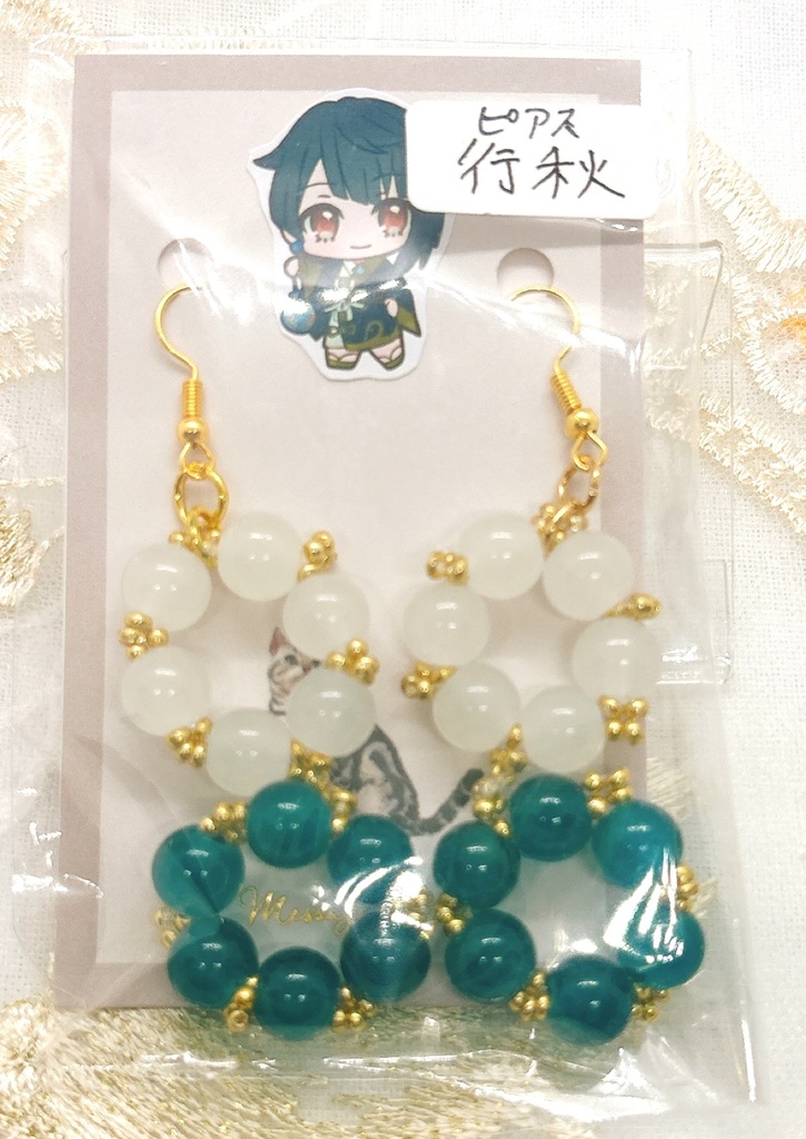 原神キャラクターモチーフカラーイヤリングピアス